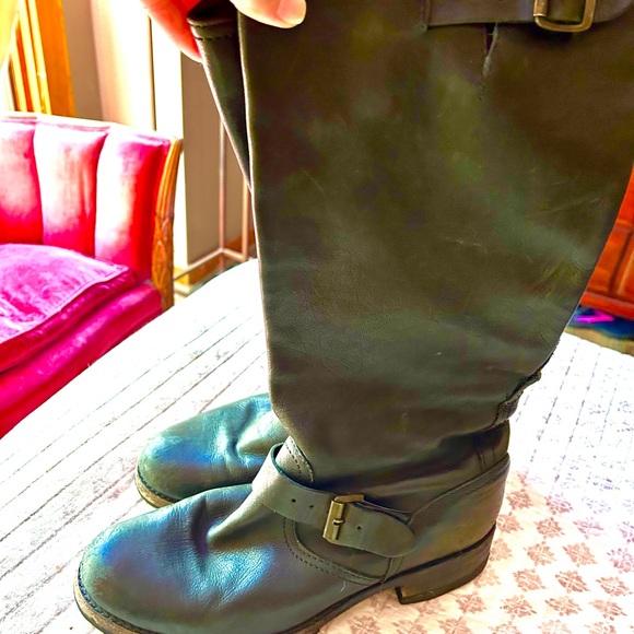 Frye Veronica tall black boots 9.5 pull on - Picture 2 of 11